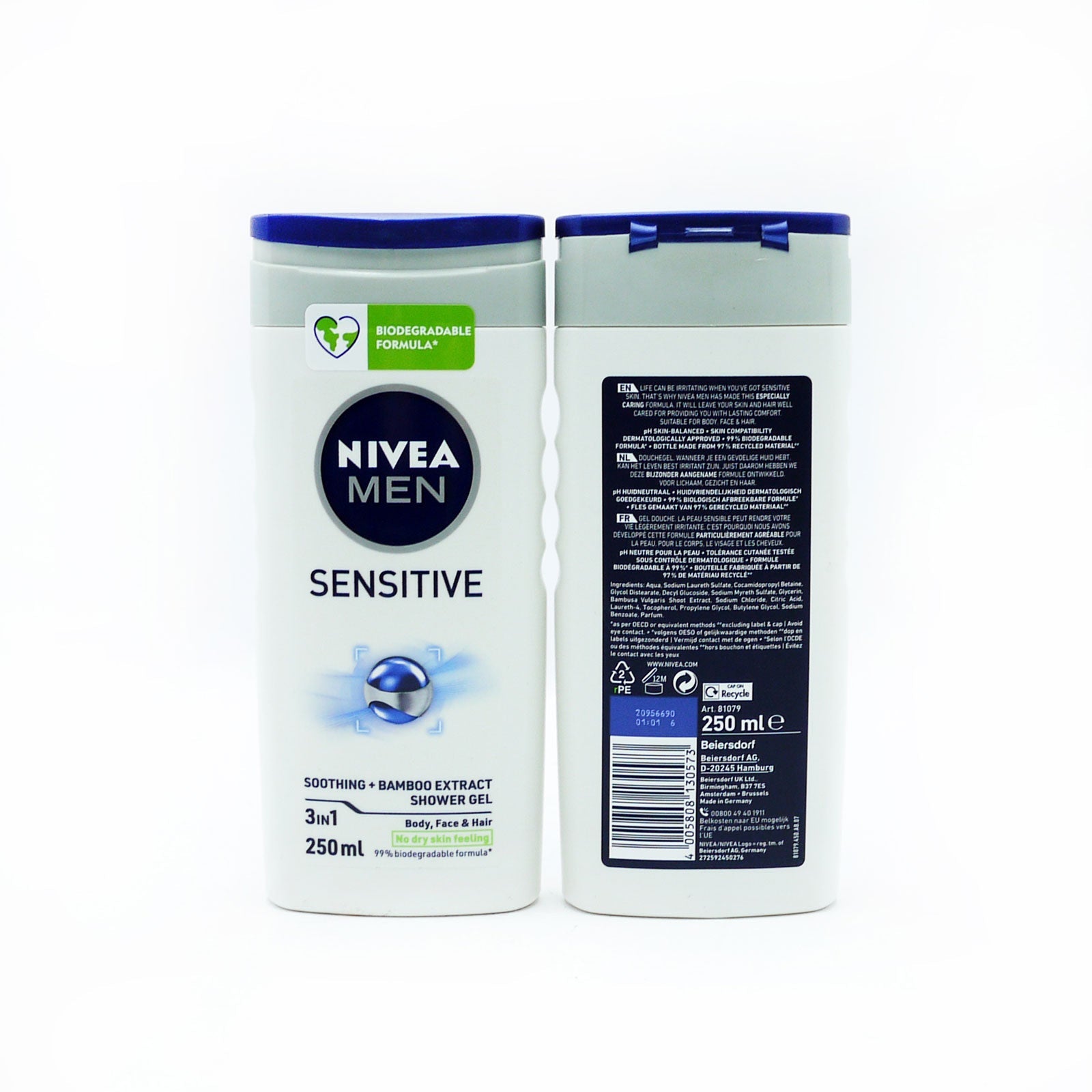 Buy Nivea Men Sensitive Shower Gel - Premium Quality Toiletries Online - Product Image Buy Nivea Men Sensitive Shower Gel - Premium Quality Toiletries Online - Product Image